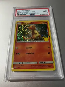 Pokemon Charmander PSA 9/25 McDonalds 25th Anniversary Holo Promo PSA 9 Mint - Image 3