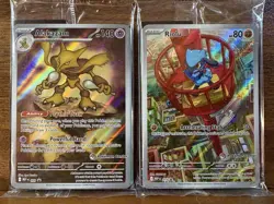 Riolu & Alakazam Mega Evolution ETB Promos SEALED-ISH ⭐Pokemon Center⭐ Stamped - Image 1