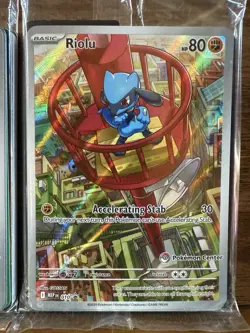 Riolu & Alakazam Mega Evolution ETB Promos SEALED-ISH ⭐Pokemon Center⭐ Stamped - Image 2