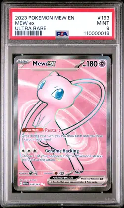 2023 Pokemon Mew En-151 #193 Mew Ex Ultra Rare PSA 9 - Image 1