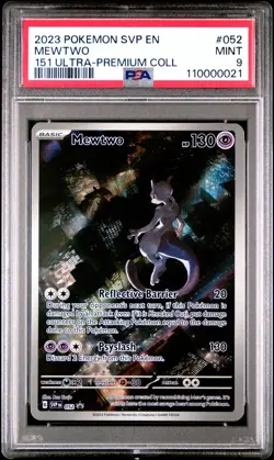 2023 Pokemon Svp En-Sv Black Star Promo #052 Mewtwo 151 Ultra-Premium Coll PSA 9 - Image 1