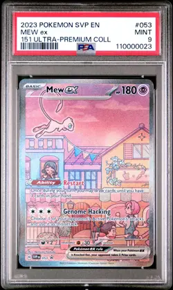 2023 Pokemon Svp En-Sv Black Star Promo #053 Mew Ex 151 Ultra-Premium Coll PSA 9 - Image 1