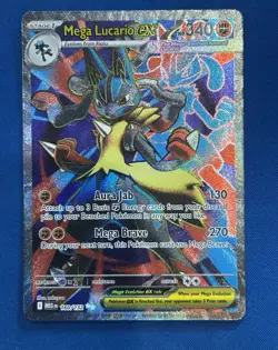 Mega Lucario EX 160/132 Mega Evolution Ultra Rare Holo 🔥 Pokemon - Image 1