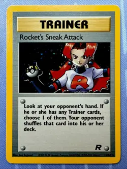 Rocket's Sneak Attack 16/82 HOLO - Team Rocket VINTAGE Pokemon 2000 - Image 1
