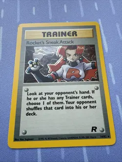 Rocket's Sneak Attack 16/82 HOLO - Team Rocket VINTAGE Pokemon 2000 - Image 3