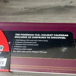 Pokemon 2025 Holiday Calendar Factory Sealed Costco 2 Pack - Calendar & Pokeball - Image 3
