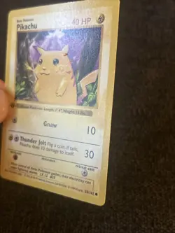 PIKACHU 1ST EDITION SHADOWLESS YELLOW CHEEKS 1999 POKEMON #58/102 TCG - Image 2