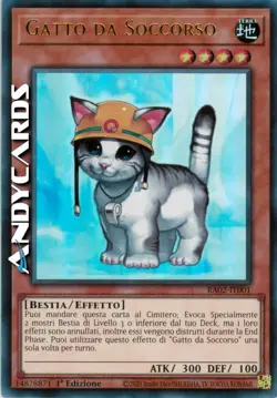 GATTO DA SOCCORSO • (Rescue Cat) • Ultra R SP • RA02 IT001 • 1Ed • Yugioh! - Image 1