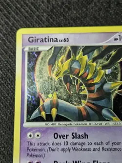 Giratina LV.63 Holo Rare Card #10/127 Vintage LP - Image 2