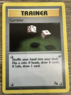 Pokemon Gambler 60/82 Trainer Card - Image 1