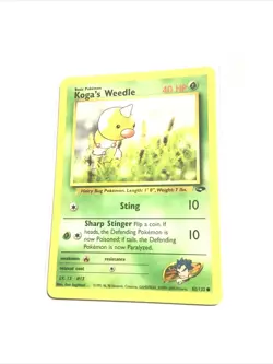 KOGA'S WEEDLE - 82/132 - Gym Challenge - Pokemon Card - LP - Image 1
