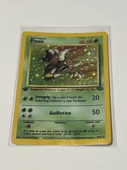 Pokemon Pinsir 09/64 1st Edition Jungle Holo Vintage Rare Excellent LP Card - Image 3