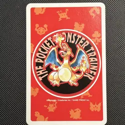 Pokemon Jigglypuff 6 of Clubs Red Charizard Deck Playing Card Poker 1996Nintendo - Image 4