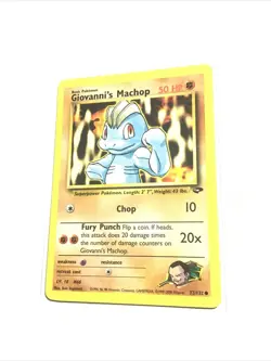 GIOVANNI'S MACHOP - 72/132 - Gym Challenge - Pokemon Card - PL - Image 1