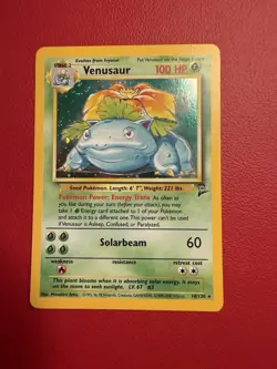 1999 Venusaur Holo Rare Base Set Unlimited Pokemon TCG Card - Image 1
