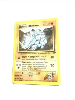 BLAINE'S RHYHORN - 65/132 - Gym Challenge - Pokemon Card - PL - Image 1