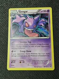 Gengar 60/162 Cosmos Holo Rare Breakthrough Pokemon Card NM - Image 1
