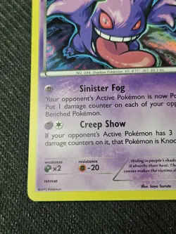 Gengar 60/162 Cosmos Holo Rare Breakthrough Pokemon Card NM - Image 3