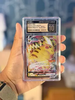 Pikachu VMAX CoroCoro Comic Promo Pokemon Card CGC PRISTINE 10 - Image 1