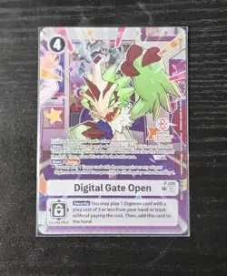 Digimon TCG Digital Gate Open Bandai Card Games Fest 25-26 Stamp Exclusive Promo - Image 1