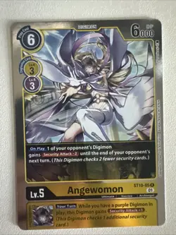 Angewomon ST10-05 (R) Digimon FOIL Card - Image 1
