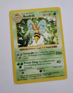 Pokemon Beedrill 17/102 Unlimited Base Set 1999 WoTC Card English ENG TCG - Image 1