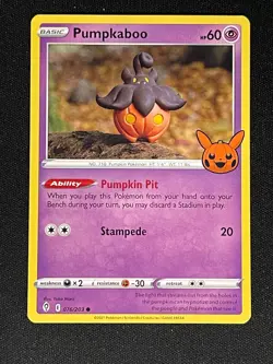 Pokemon Trick or Trade Sword and Shield Era Halloween Stamp NM - Grab Your Card - Image 2