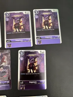 Impmon Digimon Foil Card Lot - INCLUDES: ST14-02 + EX2-039 + BT2-068 (7) Cards - Image 3