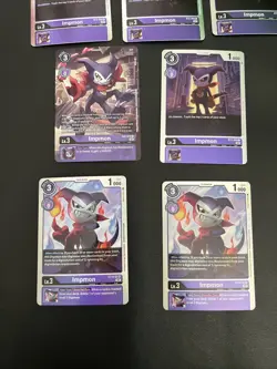 Impmon Digimon Foil Card Lot - INCLUDES: ST14-02 + EX2-039 + BT2-068 (7) Cards - Image 4