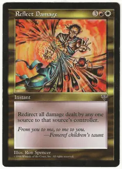MTG Reflect Damage Mirage Rare LP - Image 1