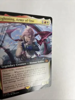 Lightning, Army Of One Extended Art Nonfoil Finial Fantasy MTG - Image 2