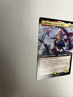 Lightning, Army Of One Extended Art Nonfoil Finial Fantasy MTG - Image 5