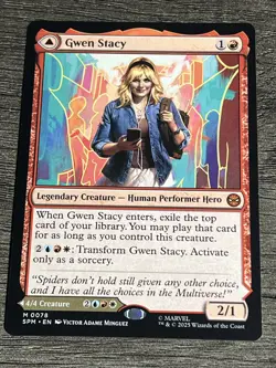 Gwen Stacy / Ghost Spider MTG Marvel's Spider-Man Mythic NM English - Image 1