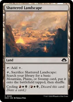 Shattered Landscape -Foil Near Mint MTG Modern Horizons 3 - Image 1
