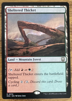 MTG Modern Horizons 3 Commander, Sheltered Thicket - Image 1