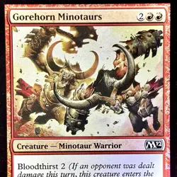 Gorehorn Minotaurs - FOIL - MTG - Magic 2012 - M12 - 144/249 - COMMON ~ NM - Image 1