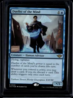 Duelist Of The Mind - 45 - Foil - OTJ - NM - MTG Magic the Gathering - Image 1