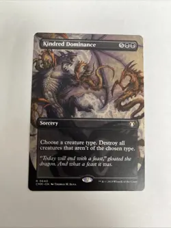Kindred Dominance Borderless Nonfoil Commander Masters MTG - Image 1
