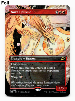Nova Hellkite (Borderless) - FOIL - [Edge of Eternities] MTG NM/M 🔥 - Image 1
