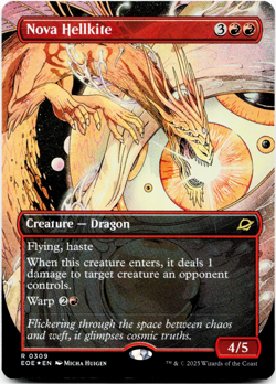 Nova Hellkite (Borderless) - FOIL - [Edge of Eternities] MTG NM/M 🔥 - Image 3