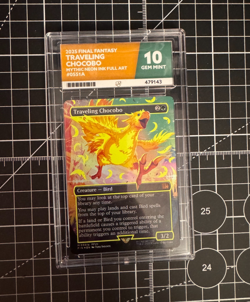 Travelling Chocobo mtg Final Fantasy Neon Ink Yellow ACE 10 Magic The Gathering - Image 1
