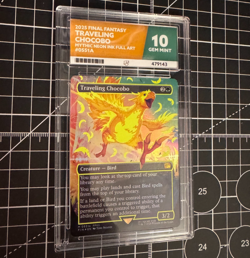 Travelling Chocobo mtg Final Fantasy Neon Ink Yellow ACE 10 Magic The Gathering - Image 2