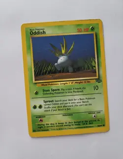 Pokemon Oddish 58/64 Jungle Set 1999 Common WOTC TCG Card English ENG - Image 1