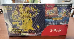 Pokemon TCG Surging Sparks ETB + Booster Bundle Costco 2-Pack Sealed - Image 1