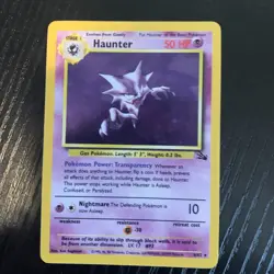 1999 Pokemon Fossil Haunter 6 Holo LP - Image 2
