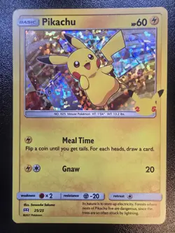 Pokemon Pikachu 25/25 HOLO 25th Anniversary Mcdonalds Promo 2021 - Image 1