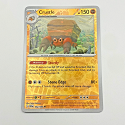 Crustle Pokemon Scarlet Violet Black Bolt Reverse Holo 052/086 - Image 1