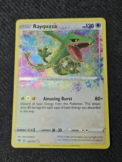 Pokemon Sword & Shield Vivid Voltage Rayquaza 138/185 Amazing Rare NM - Image 1