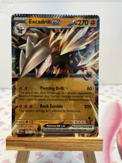 Pokemon TCG Black Bolt Excadrill EX Holo 46/86 - FULL CRIMP ERROR NM-M - Image 1