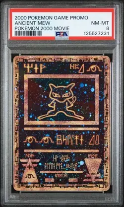 2000 Pokemon Black Star Promo Ancient Mew Holo Graded PSA 8 WOTC - Image 1